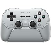 8BitDo Pro 3 Bluetooth Controller for Switch/Switch 2 &ndash; TMR Joysticks, Swappable ABXY Buttons, Pro Back Buttons, Charging Doc