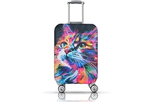 Chostky Travel Luggage Cover, Elastic Washable & Stretchable Suitcase Protector, Anti Scratch Travel Suitcase Cover, Approved Travel Accessories Baggage Covers for 19-21 Inch Luggage(S)