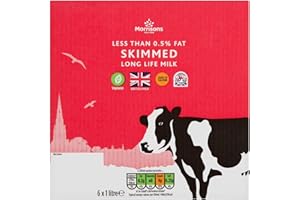Morrisons British UHT Skimmed Milk, 6 x 1L