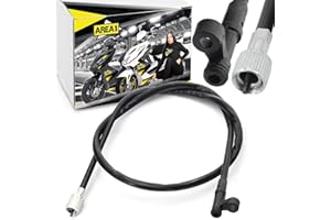 ‎AREA1 Area1 Ersatz Tachowelle 12mm GY6 50ccm China 4T, Typ C - 930mm seitliche Schraubbefestigung, ab Bj. 2005 kompatibel mit Explorer AGM RS 50QT/139QMA/QMB