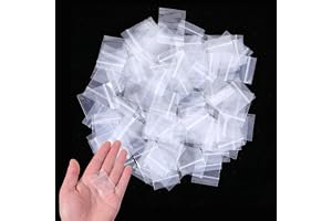 Prasacco 200 stycken små plastpåsar, 4 x 3 cm liten polypåse transparent | 4 x 3 cm, små plastpåsar transparenta återanvändbara mini tryckförslutningspåsar för ringar, örhängen, godis