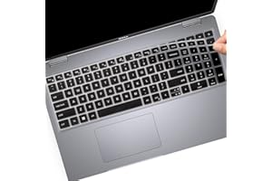 MUBUY-GOL Housse de clavier pour ordinateur portable Dell Latitude 3550 3540 5550 5540 5520 5521, Precision 3590 3591 3580 3581 3560 3570 3561 3571 15,6", Dell Latitude 15,6" 2024 2023 Protection de clavier