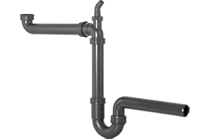 Cornat Rezyklat T353103R - Tapón de olor para fregadero (1 1/2 x 40 mm, con conector para aparatos, fabricado con plásticos reciclados, fabricado en Alemania)