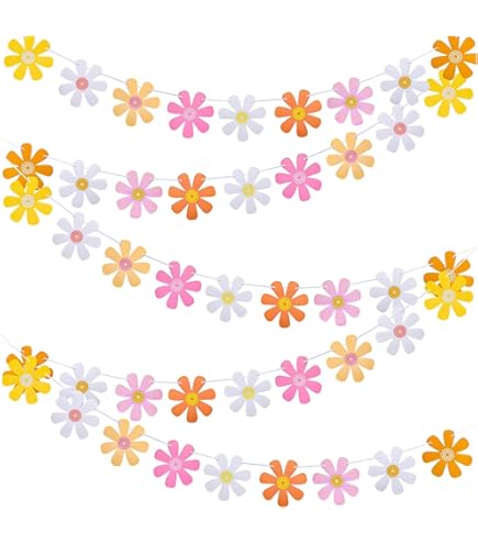 Bannière Guirlande Marguerite, Décorations De Fête Marguerites