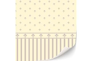 TexturKontor 3 Blatt selbstklebende Tapeten für Puppenhäuser Maßstab 1:12 antike Tapeten klassische Tapeten viktorianische Tapeten (Charlotte)