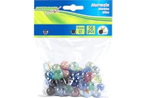 THE TOY COMPANY Outdoor Active Murmeln 50 Stück, im Beutel, Ø16mm