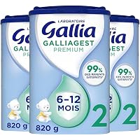 Lait En Poudre Gallia Calisma Relais 1er Âge - Lot De 3 X 830g - Sans Huile De Palme - 0 à 6 Mois