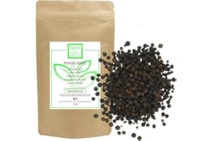 SPICY DELI Pimienta negra grano de Madagascar ”Alta Calidad”. 100% natural. (100g)