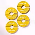 Bar Jak Micro Plates. 0.5 KG / 1.1 LBS Dumbbell fractional Weight Plate, x4 Pieces, Fractional Weight Plates, Dumbell Weights, Kettlebell weights Training.