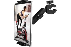 Peastrex Support de Tablette pour Tapis de Course Support de Guidon vélo Stationnaire elliptique Poussette Peloton pour appareils 4 à 13 Pouces, iPad Pro 12.9, Air, Mini, Galaxy Tabs, iPhone