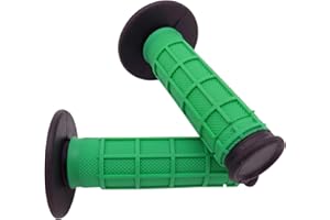 YJS Poignées de Guidon Antidérapant Moto Montagne Vélo Sportbike Universel pour ATV Suzuki Yamaha Honda Kawasaki 7/8 "(22mm) 2 Pièces