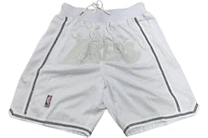 FANGER Pantaloncini da Basket Celtics Sport per Il Tempo Libero all'aperto Asciugatura Rapida Running Training Shorts con Zip Pocket Ricamo Mesh Retro Sports Shorts