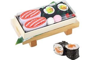 AGRIMONY Calcetines Forma Sushi Divertidos - Personalizados Originales Dibujos Estampados Graciosos Frikis Colores Arte Sushi - Regalos Originales Cumpleanos para Adolescentes