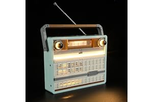 GEAMENT Oświetlenie LED Kompatybilne z LEGO Radio w stylu retro Icons 10334 Model do Składania Klocków (Zestaw Modeli Niezawarty)
