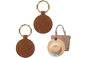 SAVITA 2 Clips Magnéticos para Sombrero para Viajes, Clip Portátil para Sombrero, Clip para Sujetar Sombreros para Mujeres, Hombres, Sombreros, Bolsos, Accesorios de Viaje al Aire Libre (Marrón)