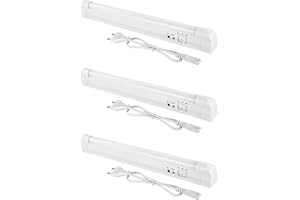 ADAKAT 3er Pack, LED Akku Notleuchte, Netzkabel 2W 300mm