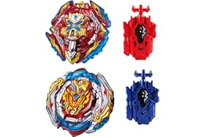 Wotean Gyroscope Turbo Set, Trottola 4d Arena Metal Fusion Battle, Con Lanciatore Da Combattimento, Set Regalo Per Bambinis(201+200)