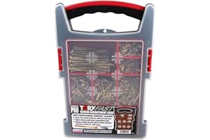 FORGEFIX ForgeFast Elite Low Torque Woodscrews | Assortment | Zinc Yellow Passivated | 1000pc