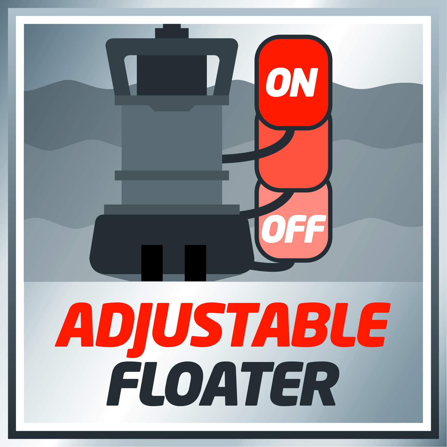 Einhell Schmutzwasserpumpe GE-DP 7330 LL ECO (730 W, Ø 30 mm Fremdkörper, 16.5 L/h Förderleistung, Absaugniveau-Regelung, Schwimmerschalter, Tragegriff) – Bild 15