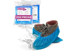 ARNOMED® Calzas Desechables Pies [IMPERMEABLE], Cubrezapatos Desechables sin látex, Cubre zapatos desechable, Talla única, antiagua y polvo, Patucos Desechables