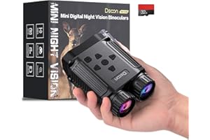 Dsoon Binocolo Visione Notturna, Ottica Visione Notturna, Occhiali Visione Notturna Dsoon, con Zoom Digitale 4x, FHD 1080p, 984 Piedi/250 m al 100% Buio, Ricaricabile Tramite USB