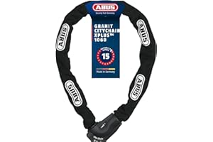 ABUS Kettenschloss Granit CityChain XPlus 1060 – Fahrradschloss aus gehärtetem Stahl – ABUS-Sicherheitslevel 15