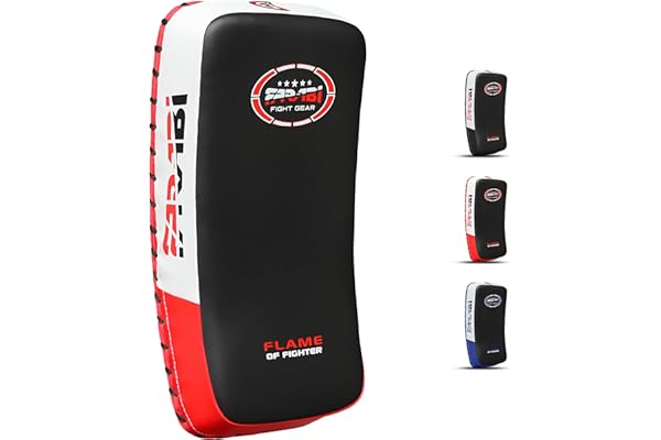 Farabi Sports Boxe Bouclier pour Coaching, Entraînement, Kickboxing Curved Bouclier de Frappe, pao Boxe, Bouclier de Frappe Boxe MMA Muay Thai Kick Pad