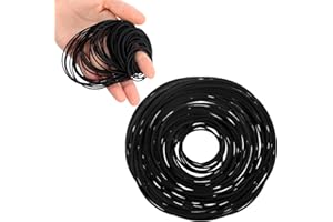 PSYQTSUARY 100PCS 25-120mm Mix Size Square Cassette Tape Machine Belt Rubber Belt for Repair, Assorted Common Belts for Recorder Walkman Repeater CD-ROM DVD Drive