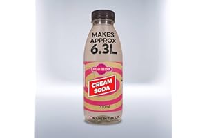 FLORIDA SODA SYRUPS Florida Syrups Flavours Compatible with Sodastream Machines - Soda Drink Flavourings 330 ml (Pack of 1), Cream Soda