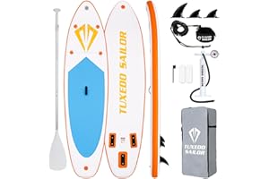 Tuxedo Sailor Planche de Stand Up Paddle Gonflable Sup Paddle Board Gonflable avec Accessoires Complets Planche de Paddle Gonflable Adultes
