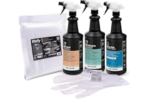 Errecom Kit nettoyage complet climatisation, avec Clima-Net 1L et housse Wally pour unité intérieure et filtres, Bio-Acid et Bio-Alkaline 2L détergents pour unité extérieure, gants