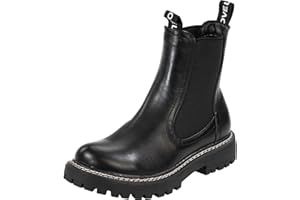 Palado Chelsea Boots Damen Dedej - warme & bequeme Winterschuhe mit rutschfester Gummisohle - moderne Boots mit Stretch-Einsatz für Herbst & Winter