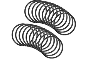 QUARKZMAN 32mm x 28mm x 2mm Nitrilo Goma Juntas Tóricas x 20uds Redondo Junta Arandela para Grifo Plomería Reparación Sellado Conexión [Negro]