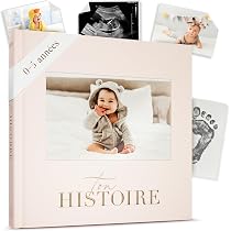 Livre De Naissance Bébé 132 Pages - Album Souvenir De 0 à 5 Ans - Couverture Dorée - Cadeau Naissance Garçon Ou Fille