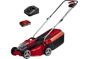 Einhell Akumulatorowa kosiarka GE-CM 18/30 Li Kit Power X-Change (18V, 30cm szerokości cięcia, do 150m2, bezszczotkowa, 25L worek zbierający, 30-70 mm wysokość cięcia, w 3,0 Ah akumulator i ładowarka)