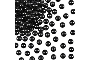 TOAOB 100 Stück Natur Schwarz Onyx Edelstein Perlen 8mm Schwarz Turmalin Runde Lose Perlen mit Loch zum Schmuck Basteln Auffädeln DIY Armband Halsketten Schmuckherstellung