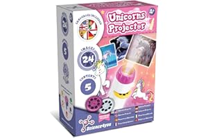 Science4you Proiettore Torcia Unicorno per Bambini di 4+ Anni - Torcia Proiettore con 24 immagini e poster de Unicorno, Regalo e Giocattoli Scientifici ed Educativi per Bambini di 4 5 6 7+ Anni