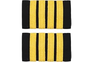 inhzoy 1 Paire d' Epaulettes Marin Déguisement Pilote d'Avion Epaulette Uniforme Professionnelle Traditionnel Pour Homme Costume Epaulettes Uniforme d'Agent de Sécurité