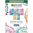 Garnier Sheet Mask Discovery Collection, Face & Eye Sheet Masks for Dehydrated, Dull and Tired Skin, With Hyaluronic Acid and Glycerine, Skin Active, Pack of 5