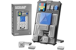 YDMINI Super Slide,Schiebepuzzle Magnetisches Denken Logik Puzzle Elektronisches Spielzeug,Denkspiel für Erwachsene und Kinder ab 7 Jahren, Die Herausforderung für Fans des original Rubik's Cubes (grau)