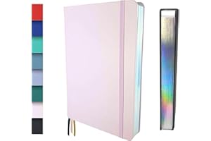 Schloss Planner A5 Bullet Journal | 180 g/m² extra dickes Bambus Papier | 160 Seiten | Gepunktet/Dot Grid | Nachhaltiges Notizbuch/Tagebuch | Silberner Buchschnitt (Standard, Rosé)