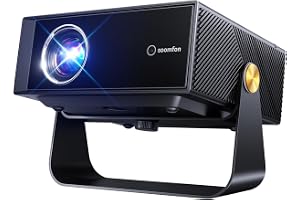 SOOMFON Smart projektor för sovrum 4K stöds 1080P Native HDR10 – SK3 bärbar utomhus-TV-projektor med Wifi och Bluetooth, autofokus och Keystone för hem/spel/telefon kompatibel med Netflix