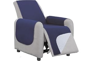 HOMEYA - Funda Cubre Sofá 1 Plaza Relax - Protector para Sofá Acolchado Reversible.