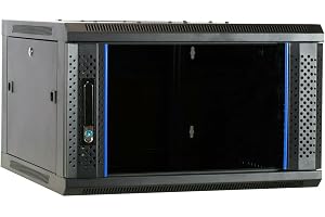 DSIT 6U väggskåp med glasdörr 600x600x368mm (BxDxH)