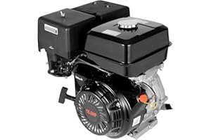 HUKAIL Motore a benzina da 15 cv a 4 tempi, motore go-karts, motore autonomo, 9,7 kW, 420 CC, 3600 giri/min, motore di azionamento portatile con funzione di protezione contro la carenza di olio per macchine