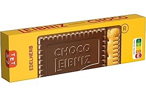 ‎LEIBNIZ LEIBNIZ Choco Edelherb, 125 g, knusprige Butterkekse eingebettet in Zartbitterschokolade (1 x 125 g)