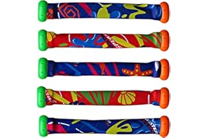 POLOGMASE 5/10pcs Diving Stick Toys - Dive Sticks Pool Toys, Pool Diving Toys Set, Pool Games & Toys For Kids 8-12y, Underwater Sinking Swimming Pool Toy Gift For Kids, Multicolor Set For Summer Swimming Dive