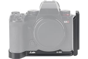 Hersmay S5II/G9II L Bracket Plate, Vertical Stand Quick Release Plate L Angle for Panasonic Lumix S5 II / G9 II Camera Handle Compatible with DJI Ronin RS2 RSC2 RS3 Pro Gimbal Fit Arca-Swiss