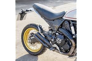 LORABABER XX Ecommerce Accessoires de Moto en Aluminium pour Cadre intermédiaire - Compatible avec D-ucati Scrambler Sixty/Desert Sled/Full Throttle/Urban Enduro (Noir)