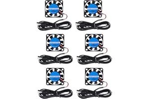 DORHEA 6PCS 4010 USB-Lüfter DC 5V Bürstenloser Lüfter 40 x 40 x 10 mm 3D-Drucker-Lüfter 40 mm mit USB-Computer-Lüfter CPU-Kühler